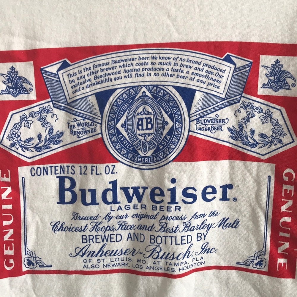 Budweiser ringer tee